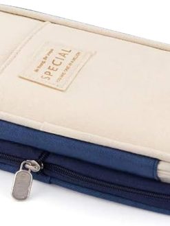 Nyganmelloz Large Capacity Pencil Case Pouch Portable Aesthetic Cute High Big Capacity Pen Cases Office College School Travel Stationery Makeup Storage Bag Box Desk Organizer for Girl Boy Women Men