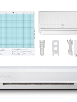 Silhouette Cameo 5 12 inch Vinyl Cutting Machine with Studio Software, Electric Tool and ES Mat Compatible, SNA and IPT, 50 db, White Edition