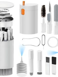 20 in 1 Multifunctional Cleaning Kit for Apple Airpods,iPhone,Pad Charging Port,Repair Cleaner Tool Kit for Camera Lens,Earbuds,Laptop,Mechanical Keyboard,sim ejecy Tool,Electronic Product Cleaning