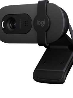 Logitech Brio 100 Full HD Webcam for Meetings and Streaming, Auto-Light Balance, Built-In Mic, Privacy Shutter, USB-A, for Microsoft Teams, Google Meet, Zoom and More - Graphite