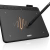 UGEE S640 Graphics Drawing Tablet, Digital Draw Art Pad with Pen Battery-Free Stylus Tilt Function 8192 Levels Pressure Sensitivity 10 Express Keys for Mac, Windows PC and Android