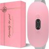 LISACOOL Portable Heating Pad for Period Cramps Cordless Menstrual Heating Pad with 3 Heat Levels and 3 Massage Modes, Birthday Gifts for Women and Girls (Pink)