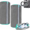2Pcs Shoe Washing Bags for Washing Machine, Laundry Cleaning Shoe Bag Kit, Washer and Dryer, Suit for All Shoe Types and Sizes(2,Grey)