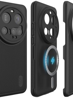 TUDIA DualShield Grip Designed for Xiaomi 15 Ultra 5G Case (2025), [MergeGrip] Military Grade Dual Layer Shockproof Slim Tough Heavy Duty Protective Phone Case Cover (Black, Magsafe)