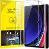JETech Screen Protector for Samsung Galaxy Tab S9 11-Inch and Galaxy Tab S10 Lite / S10 FE / S9 FE 10.9-Inch, with Easy Installation Frame, Tempered Glass Film, HD Clear, 2-Pack