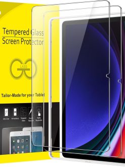 JETech Screen Protector for Samsung Galaxy Tab S9 11-Inch and Galaxy Tab S10 Lite / S10 FE / S9 FE 10.9-Inch, with Easy Installation Frame, Tempered Glass Film, HD Clear, 2-Pack