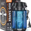 Electric Mosquito Bug Killer Lamp 20W Bug Zapper Fly Killing Lamp Waterproof Mosquito Killer Lamp Fly Trap for Outdoor Mosquito Zapper Killer