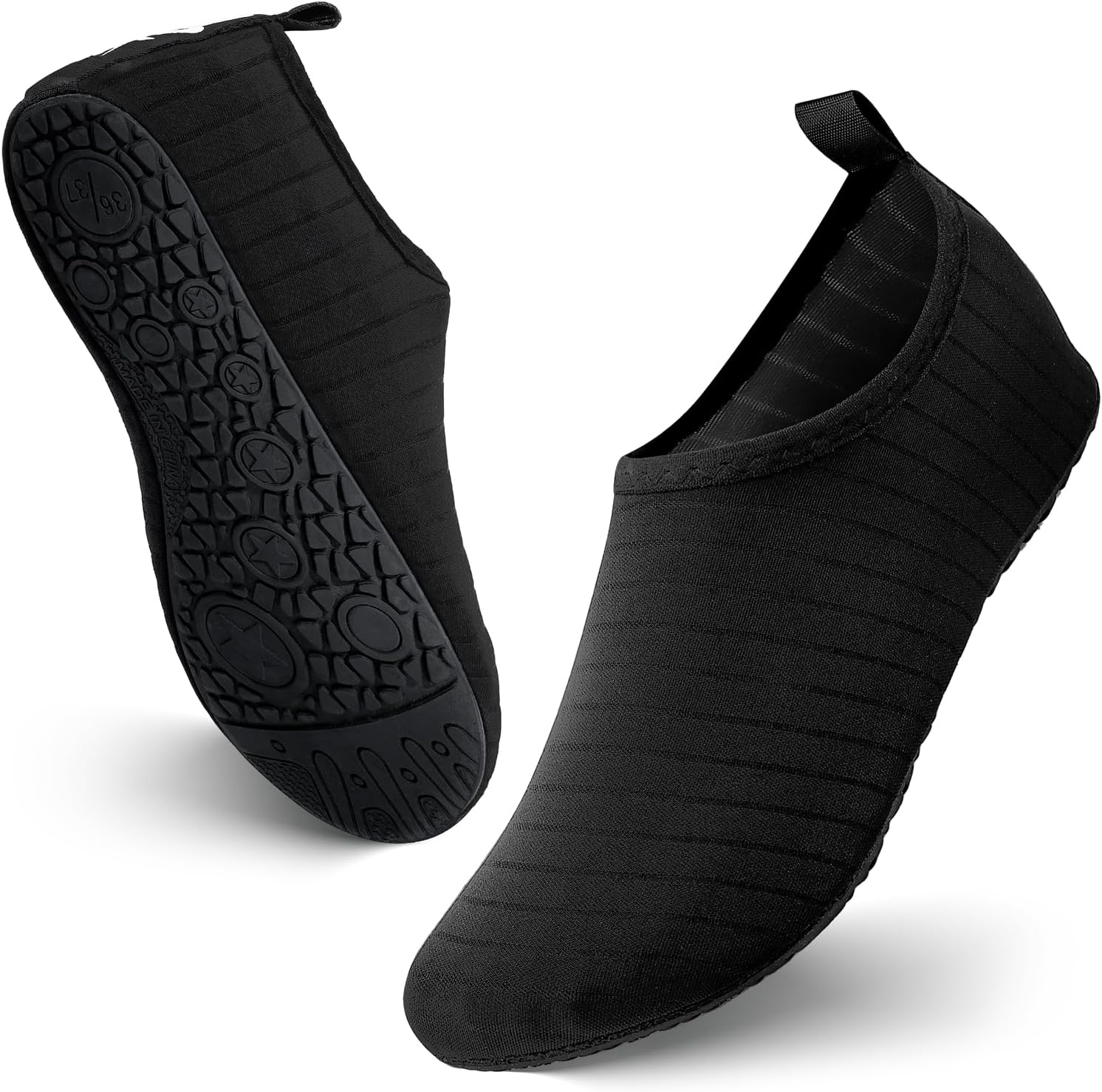 JOTO Water Shoes for Women Men Kids, Barefoot Quick-Dry Aqua Water Socks Slip-on Swim Beach Shoes for Snorkeling Surfing Kayaking Beach Walking Yoga