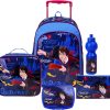 Warner Bros. Harry Potter Golden Snitch 5In1 Trolley Box Set 18" I Trolley I Lunch Bag I Water Bottle I Pencil Case I Lunch Box I Packaging
