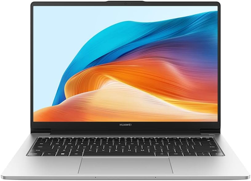 HUAWEI MateBook D14 2024 Ultrabook with 14'' Laptop HUAWEI Eye Comfort FullView Display, 8GB RAM, 512GB, Intel Core i5-12th Gen, 1.39kg Sleek Metallic Body, Mystic Sliver