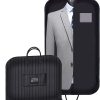 Azonee Suit Garment Bag 100x60 cm Clothes Carrier Folding Hanging Cover Bags for Travel and Storage Suit Jacket Dress Coat Men Women(Oxford Fabric Black)