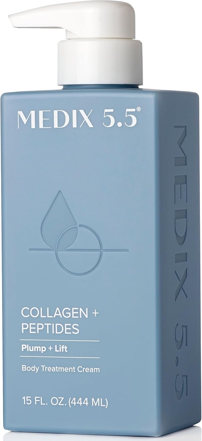 Medix 5.5 Collagen Cream With Caviar Anti Aging Moisturizer Firms And Tightens For Younger Looking Skin Anti Aging Cream Infused With Peptides Aloe Vera And Green Tea 15 Ounce Multi