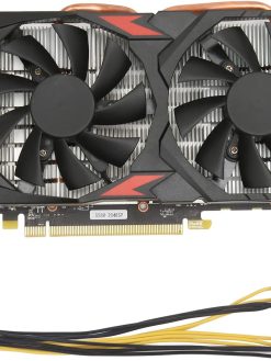 Sorandy 580 Graphics Card 8GB GDDR5 256 Bit, Dual Cooling Fans PCI Express 3.0 Gaming Graphics Card Slot, With DP HDMI DVI D Output Ports HD 60HZ Output 4K Resolution for Home