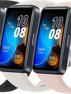 Soft Silicone Strap Compatible With Huawei Band 8，Huawei Band 9,Waterproof Breathable Adjustable Replacement Sport Bands for HUAWEI Band 8 & Band 9