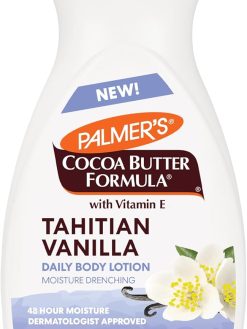 Palmer's Cocoa Butter Formula Tahitian Vanilla Body Lotion, 8.5 Oz, Daily Moisturizing Lotion for Dry Skin with Shea Butter & Vitamin E, Hydrates & Protects, Helps Provide 48-Hour Deep Moisture