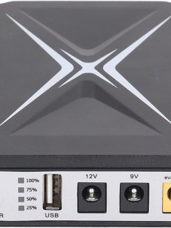 Fabater Mini UPS Battery Backup with 2 DC Output Interface, Home Router UPS, Uninterruptible Power Supply 10400mAh Backup Battery with DC 12V / 9V Output for Router, Modem, LED Light