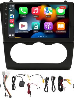 Cryfokt Wireless Car Stereo, 10 Kits, 9 Inch Touchscreen Car Radio, Support Voice Control, GPS Function, Calls, Rear Camera, WiFi, FM, for Teana Altima