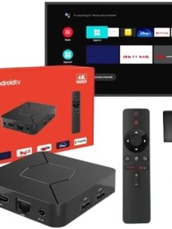 Q5 Android TV Box, 4K Smart Media Player, 2GB RAM, 8GB Storage, Allwinner H313, Voice Remote