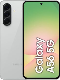 Samsung Galaxy A56 5G, Android Smartphone, 256GB Storage, 8GB RAM, Awesome Lightgray, 6x OS Upgrades, Large Display, Long Battery Life (UAE Version)