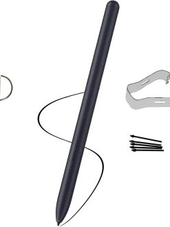 Peixiong Galaxy Tab S8 Ultra S Pen Replacement for Samsung Galaxy S8 S8 Plus S8 Ultra Touch Stylus S Pen(Without Bluetooth) +Tips + Eject Pin(Black)