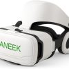 ANEEK VR Headset for Mobile Phones | 3D Virtual Reality Glasses with HD Aspherical Lenses & 110° View | Fits Android & iOS Smartphones (4.7"–6.53") | Lightweight, Soft Padding, Adjustable Straps