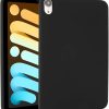 Soft Silicone Case Compatible with Ipad mini 6 / ipad mini 7 (8.3″),Slim Fit Lightweight Matte TPU Shockproof Protective Tablet Case Compatible with Ipad mini 6 / ipad mini 7 Black