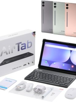 AirTab 10.1 -Inch Smart Tablet S10 ULTRA Android 13 Tablet With 1TB Storage and 16GB RAM Quad Core Wi-Fi LTE Dual Sim with Touch Pen and Keyboard - Green