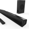 Creative Stage V2 2.1 Channel 160W Soundbar with Subwoofer, Clear Dialog and Surround by Sound Blaster, Bluetooth 5.0, TV ARC, Optical, and USB Audio,Adjustable Bass and Treble, for TV