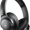 Soundcore by Anker Q20i Hybrid Active Noise Cancelling Headphones, Wireless Over-Ear Bluetooth, 40H Long ANC Playtime, Hi-Res Audio, Big Bass, Customize via an App, Transparency Mode