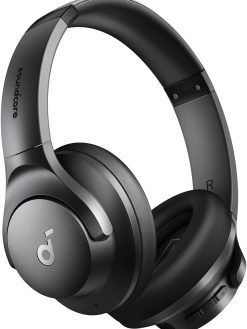 Soundcore by Anker Q20i Hybrid Active Noise Cancelling Headphones, Wireless Over-Ear Bluetooth, 40H Long ANC Playtime, Hi-Res Audio, Big Bass, Customize via an App, Transparency Mode