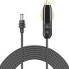 Mini Cable,12V DC Car Power Cable for Mini,18AWG IP68 Car Charger Power Cable for Trucks, Buses, Trucks and Marin