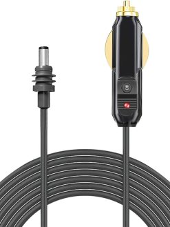 Mini Cable,12V DC Car Power Cable for Mini,18AWG IP68 Car Charger Power Cable for Trucks, Buses, Trucks and Marin