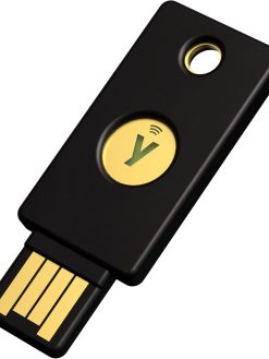 Yubico - YubiKey 5 NFC - Two Factor Authentication USB and NFC Security Key, Fits USB-A ports and Works with Supported NFC Mobile Devices - Protect Your Online Accounts with More Than a Password
