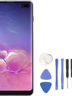 XUMIUZIY Screen Replacement for S10 Plus, Phone LCD Display 6.4 Inch 3040x1440 526ppi 3D Touch Digitizer Assembly for SM G975F G975U G975W G975A with Repair Kit (Black)