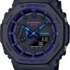 G Shock Men's Ga2100 Virtual Blue Series Watch Lace Glass Blue, Blue, One Size, strap