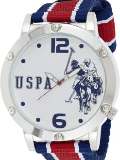 U.S. POLO ASSN. Mens Quartz Watch, Analog Display And Nylon Strap - USC57003