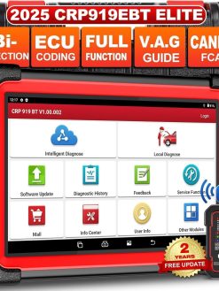 LAUNCH X431 CRP919E BT OBD2 Diagnostic Device for All Vehicles, LAUNCH Car Diagnostic Device with OE Level All System Diagnostics, 37+ Reset, Car Tester for Active Test, CANFD, ECU Coding,