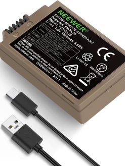 NEEWER Zfc Z30 Z50 Replacement Battery 1250 mAh EN-EL25, Compatible with Nikon Zfc Z30 Z50 Camera, MH-32 Battery Charger, Quick Charge in 2.5 Hours via USB-C Fast Charging Cable