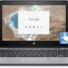 HP 11.6in 11-v020nr HD IPS Gorilla Glass Touchscreen Chromebook, Intel Celeron N3060 Dual-Core, 4GB DDR3, 16GB SSD, 802.11ac, Bluetooth, Chrome OS (Renewed)