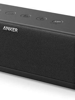 Upgraded, Anker Soundcore Boost Bluetooth Speaker with Well-Balanced Sound, BassUp, 12H Playtime, USB-C, IPX7 Waterproof, Wireless Speaker with Customizable EQ via App, Wireless Stereo Pairing