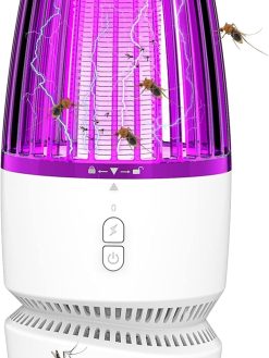 SYOSI Bug Zapper Indoor, Electric Mosquito and Fly Zappers with USB Cable, Powerful Bug Zapper Light Hangable Mosquito Lamp for Home, Indoor, Outdoor, Patio
