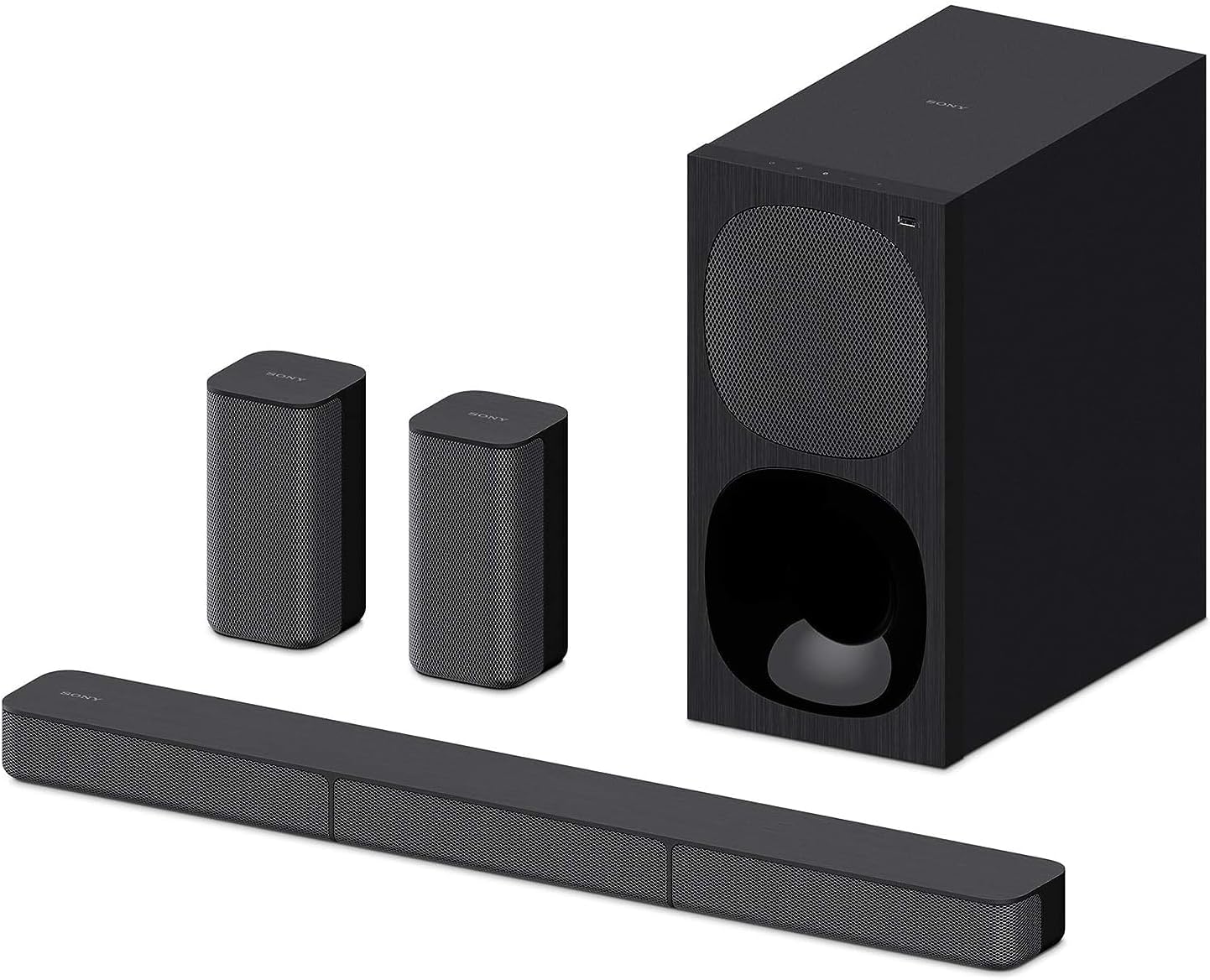 Sony HT-S20R Real 5.1ch Dolby Digital Soundbar for TV with subwoofer and Compact Rear Speakers, 5.1ch Home Theatre System (400W,Bluetooth & USB Connectivity, HDMI & Optical connectivity)