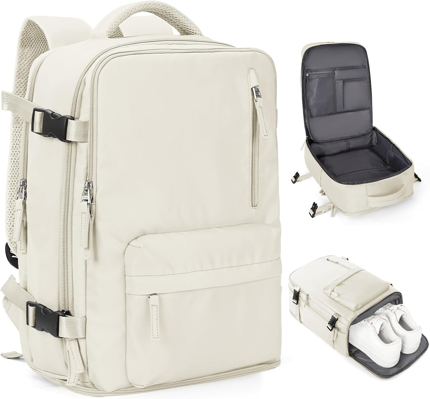 coowoz Large Travel Backpack For Women Men,Carry On Backpack,Hiking Backpack Waterproof Outdoor Sports Rucksack