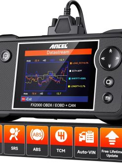 ANCEL FX2000 OBD2 Scanner Diagnostic Tool, ABS SRS Transmission Airbag Car Scanner, Check Engine Car Code Reader, Automotive Diagnostic Tool Lifetime Free Upgrade
