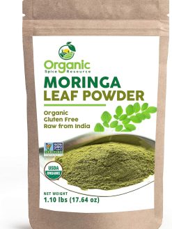 Organic Moringa Powder - 1.10 lbs (17.64 oz) | USDA Organics, Non-GMO, Kosher, Halal, Moringa Olifera Powder - 100% Raw and Natural, by SHOPOSR