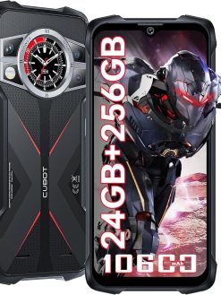 CUBOT Kingkong 9 Outdoor Rugged Phone Unlocked - 24GB RAM+256GB ROM Smartphone,100MP+32MP+24MP Night Vision Camera,10600mAh Large Battery, 6.58 Inch FHD+ Display, IP68 Waterproof Mobile Phones Black