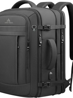 AREYTECO Travel Laptop Backpack, 50L 55L Expandable Extra Large Travel Laotop Carry On Backpack, Travel Backpack