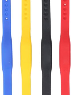 Eujgoov 4PCS NFC Silicone Wristbands Flexible Rewritable Access Control Bracelets for Pool Sauna Room Hotel Elevator Campus Card Parking Lot