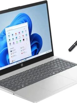 HP 15.6" Touch-Screen Laptop |Intel Core i3-1315U Processor| Intel UHD Graphics |Webcam |Copilot|Silver| 8GB RAM | 256GB SSD |Windows 11 Home |Bundle with Stylus Pen