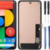 Cell Phone LCD Display OLED LCD Screen for Google Pixel 5 5G Digitizer Full Assembly with Frame(Black) Replacement Part